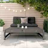  Vrtni tabure sivi 120 x 80 cm od masivne borovine | shoptok.hr