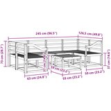  Set vanjskih sofa 7 kom. Prirodna Čvrsto drvo akacije | shoptok.hr