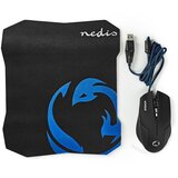 Nedis Žična miška s 6 gumbi 1600 dpi in nedrsečo podlogo za miško, Črna, (5000009833) | Shoptok.si