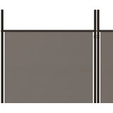 Sobna pregrada s 6 panela antracit 300 x 180 cm od tkanine | shoptok.hr