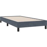  Okvir kreveta bez madraca tamnosiva 100x210 cm baršun | shoptok.hr