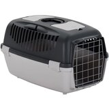 vidaXL Transporter za male živali siv in črn 61x40x38 cm PP | Shoptok.si