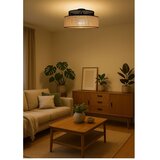  plafonsko svetlo boho 1xE27/60W/230V prečnik 40 cm crna/ratan | Eponuda.com
