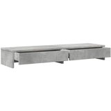  Stalak za monitor ladicama siva boja betona 100x27x15 cm drveni | Eponuda.ba
