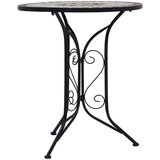 vidaXL bistro stolić s mozaikom sivi 61 cm keramički | shoptok.hr
