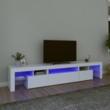 vidaXL TV ormarić s LED svjetlima bijeli 215x36,5x40 cm Cijene