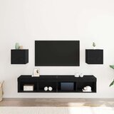  Zidni TV ormari 2 kom Crni hrast 30 5x30x30 cm | shoptok.hr