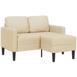 SOFA 2-sedežni kavč z ležiščem v obliki črke L kremast 125cm tkanina, (21749653) | Shoptok.si