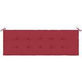 vidaXL jastuk za vrtnu klupu crvena boja vina 150 x 50 x 3 cm tkanina | shoptok.hr