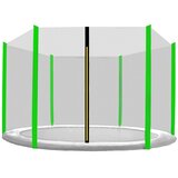  INLEA Zaštitna mreža za trampolin PREMIUM Jump, ukupni promjer 250 cm, za 6 potpornih stupova – crna/svijetlozelena | shoptok.hr