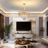 Toolight Visilica s kristalima G048-CP 50CM GOLD | shoptok.hr