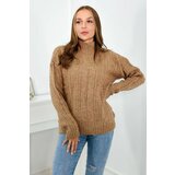 Kesi Turtleneck sweater Camel Cene