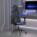  Masažni gaming stol črno in modra umetno usnje | Shoptok.si