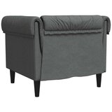 vidaXL Fotelj chesterfield temno siva tkanina | Shoptok.si