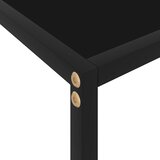  Konzolni stol crni 80 x 35 x 75 cm od kaljenog stakla | shoptok.hr
