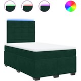  Krevet box spring s madracem tamnozeleni 120x190 cm baršunasti | shoptok.hr