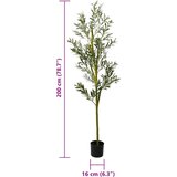  Umjetna maslina 800 listova 200 cm zelena | shoptok.hr