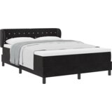  Tapač kreveta s madracem Crna 160x200 cm Baršun | shoptok.hr