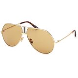 Tom Ford Rickie 2 FT1281 30E ONE SIZE (63) Zlata/Oranžna | Shoptok.si
