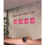 Brilagi LED luster na sajli NUBILA 4xE27/60W/230V siva/ružičasta | Eponuda.com