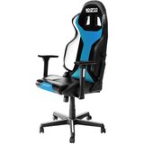  Gaming stol Sparco Grip Sky črno-svetlo modre barve | Shoptok.si