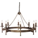 Elstead Lighting Elstead Cromwell Lestenec z 8 lučmi, stari bronasti zaključek, E14, (22099715) | Shoptok.si