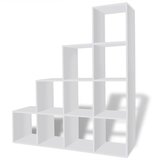 Furnova Stopničasta knjižna omara/ razstavna polica 142 cm bela, (21932634) | Shoptok.si