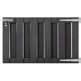  Vrtna vrata od WPC-a 100 x 60 cm siva | shoptok.hr