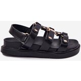 Boto Girls sandals with golden detail black Lunessa | Shoptok.si
