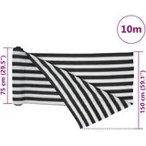  Mreža za privatnost antracit-bijela 1,5 x 10 m HDPE 75 g/m² | shoptok.hr