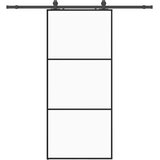  Klizna vrata s priborom crna 90 x 205 cm od ESG stakla | Eponuda.ba