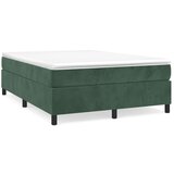 The Living Store Posteljni okvir temno zelen 140x200 cm žamet - Box Spring Posteljni Okvir, (21488298) | Shoptok.si