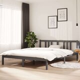  Za krevet od masivnog drva sivi 150 x 200 cm 5FT King Cijene