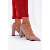 VINCEZA Elegant Heels On A Heel In Pink | shoptok.hr