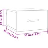  Noćni ormar Staro drvo 35 x 35 x 20 cm Konstruirano drvo | shoptok.hr