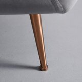 Bessagi Home dvosed linus, svetlo siva, žamet | Shoptok.si