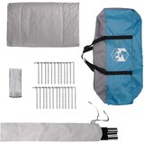 Tipi šator s krovom Plava 250 x 250 cm Poliester i čelik | Eponuda.com