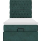  Okvir kreveta s madracima tamnozeleni 80x200cm baršunasti | shoptok.hr