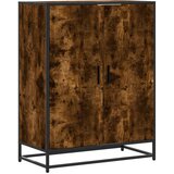 Maison Chic Omarica za obutev - Kopa za čevlje dimljen hrast 75x38x97,5cm inž. les in kovina, (21777493) Cene