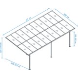 WESTMANN Aluminijska nadstrešnica za terasu Bruce 6m | Crna | 300x617x270 cm - BRANDED IN GERMANY | shoptok.hr
