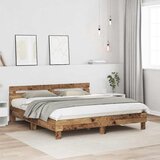  Krevetna konstrukcija Staro drvo 203 x 185 x 70 cm | Shoptok.si