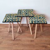 Hanah home Set 3 stočića 3Shp274 Navy Blue | ePonuda.com