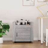Kolica za radni stol boja sivog hrasta 60 x 45 x 60 cm drvena Cijene