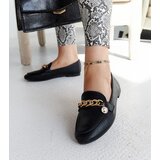 Gemre Black loafers with a chain Scaletta | Shoptok.si