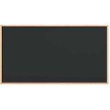  Ploča za pisanje kredom s okvirom od masivnog borovog drva crna 100 x 55 cm | shoptok.hr