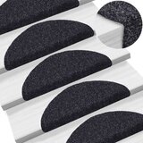 vidaXL samoljepljivi otirači za stepenice 10 kom crni 56x17x3 cm | shoptok.hr