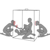  Secretdome - BDSM seks kabina s otvorima (crna) | shoptok.hr