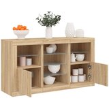 vidaXL Komoda s LED svjetlima boja hrasta sonome 123x37x67 cm | shoptok.hr