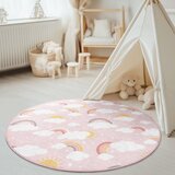 Mila Home Rožnata pralna otroška preproga ø150 cm Rainbow World – | Shoptok.si
