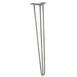 Noga za pohištvo (Višina: 71 cm, Jeklo, Srebrna)
